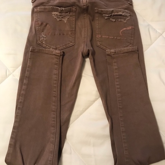 Bundle of 2 American Eagle Outfitters super low Jegging Supper Stretch - Picture 8 of 11